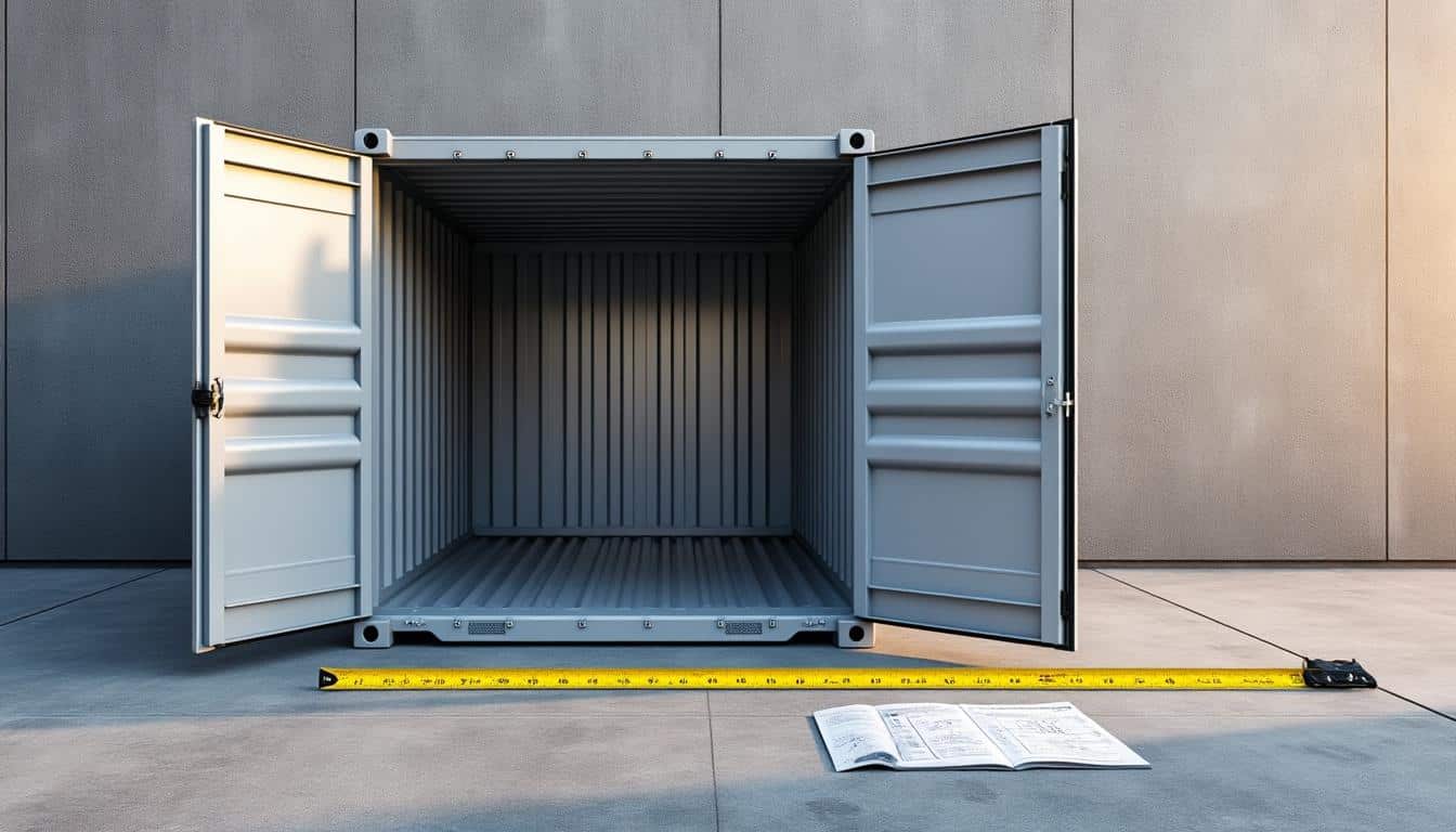 Illustration: Comprendre les dimensions et la surface d’un conteneur de 20 pieds