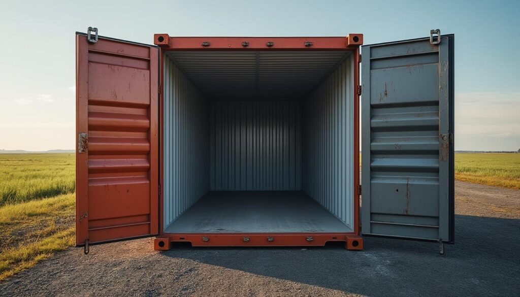 Container 20 pieds dimensions m2 : guide complet de la surface utile