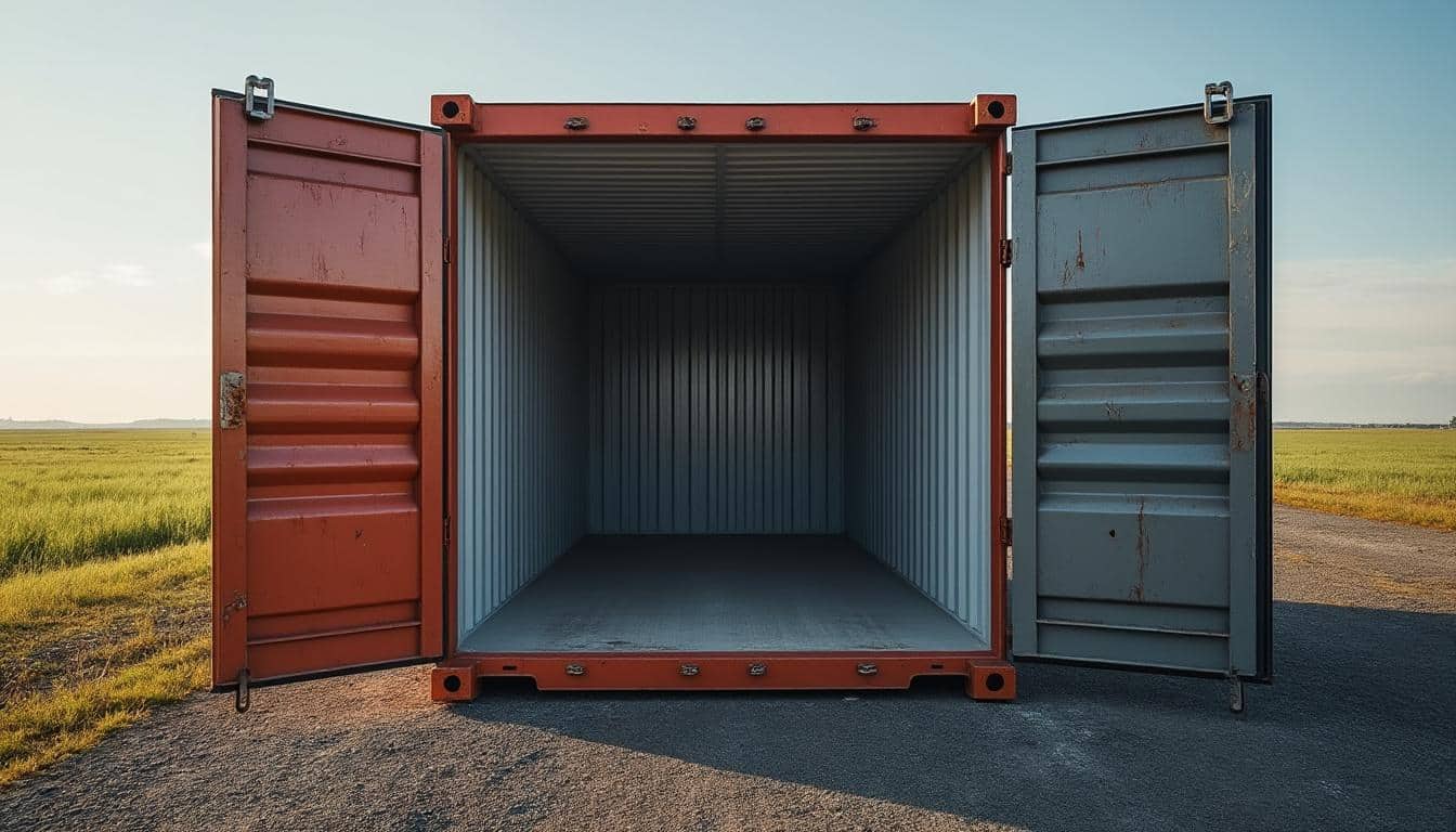 Container 20 pieds dimensions m2 : guide complet de la surface utile