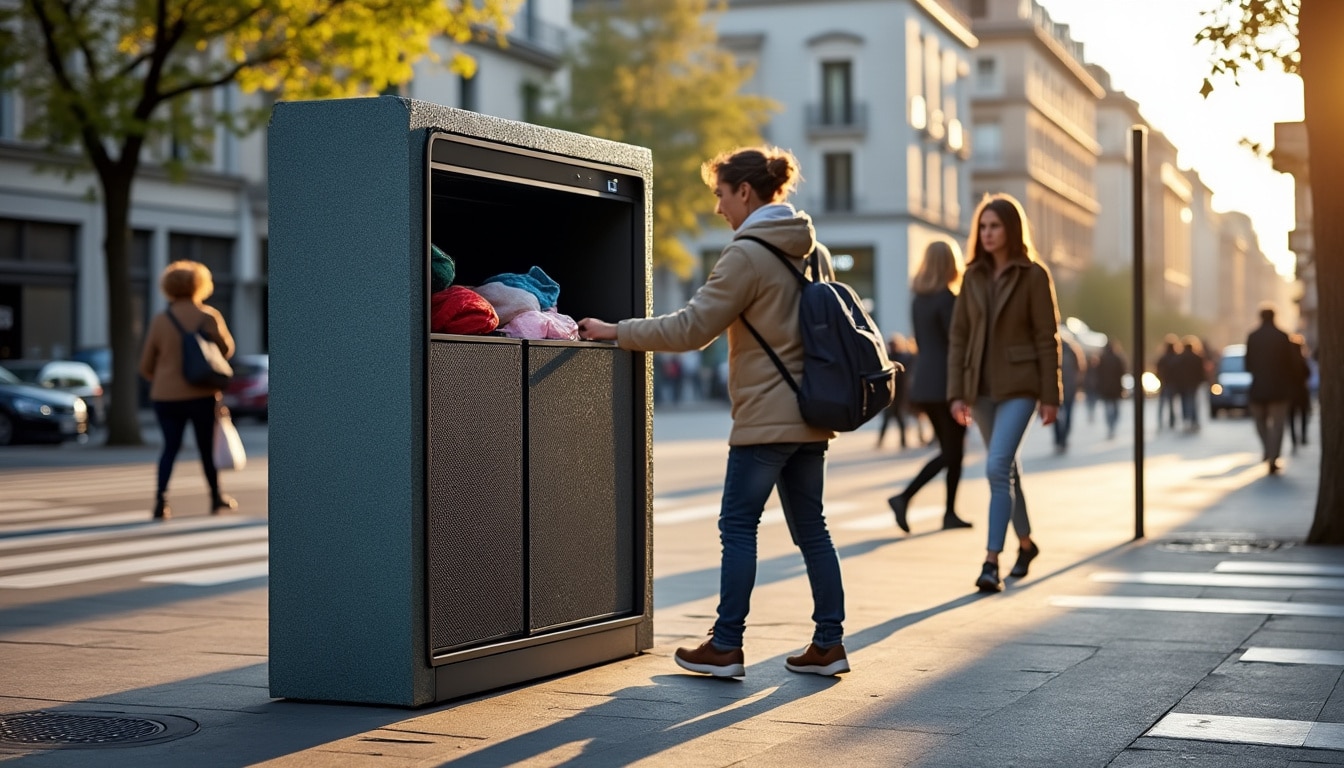 Illustration: Comprendre les bornes textiles et leur utilité à Lyon