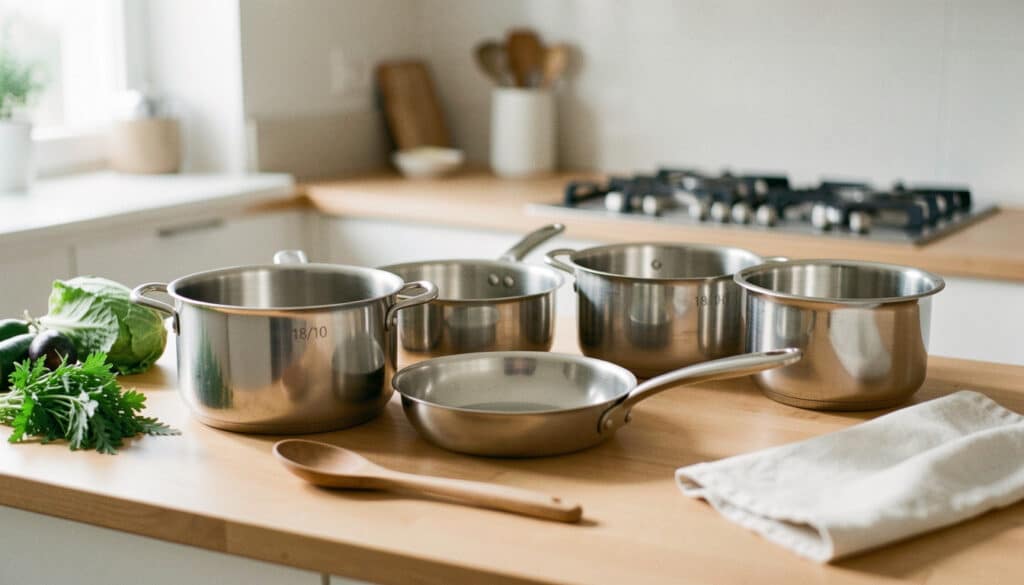 Inox 18/10 en cuisine : avantages, usage et entretien