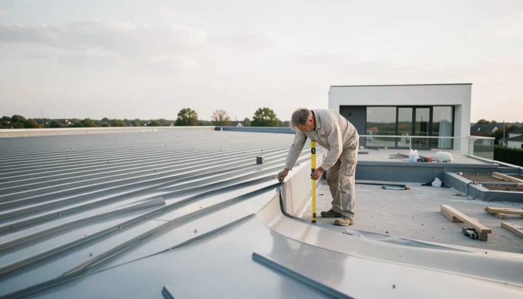 Toiture terrasse en bac acier : atouts, limites et pose